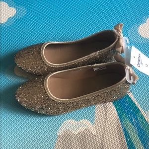 OshKosh girls glittering flats size 12
